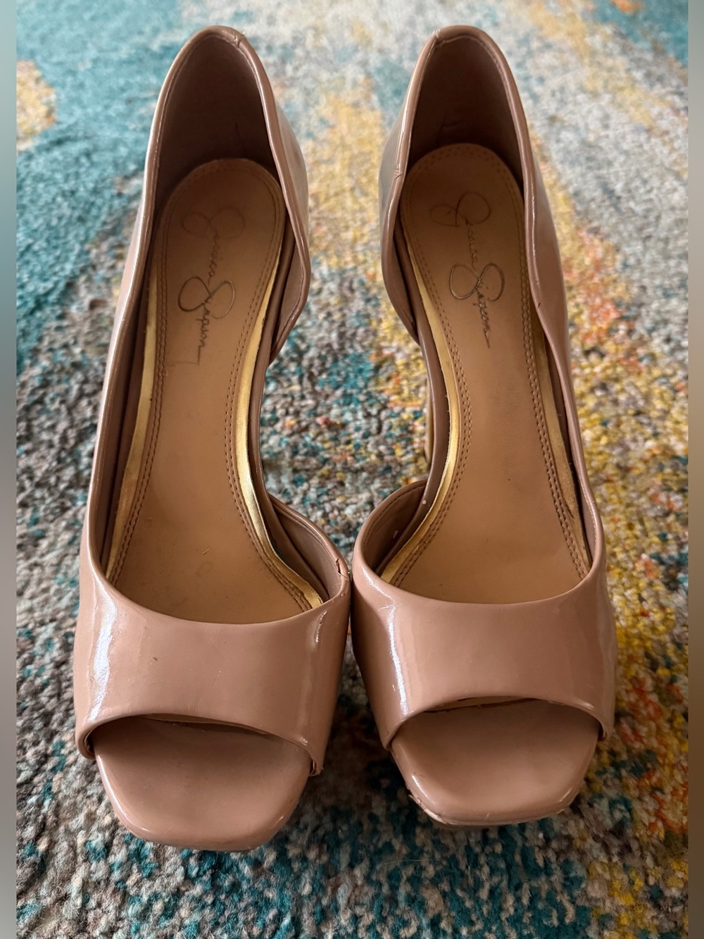 Jessica Simpson Platform Peep-Toe Heels